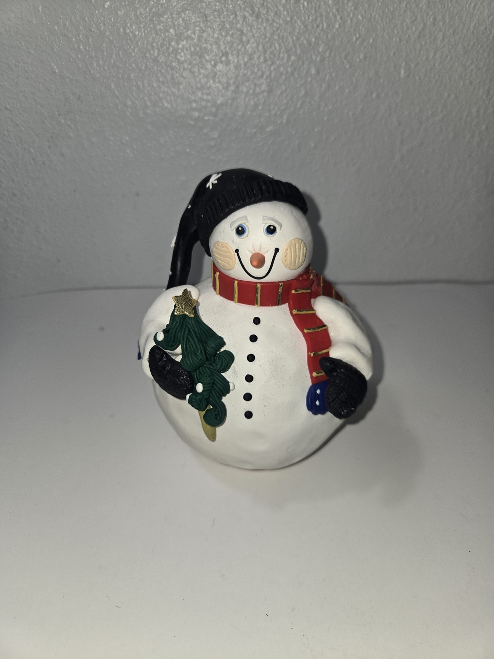 Gore Evans "Jolly Follies" Clay Style Snowman Figurine
